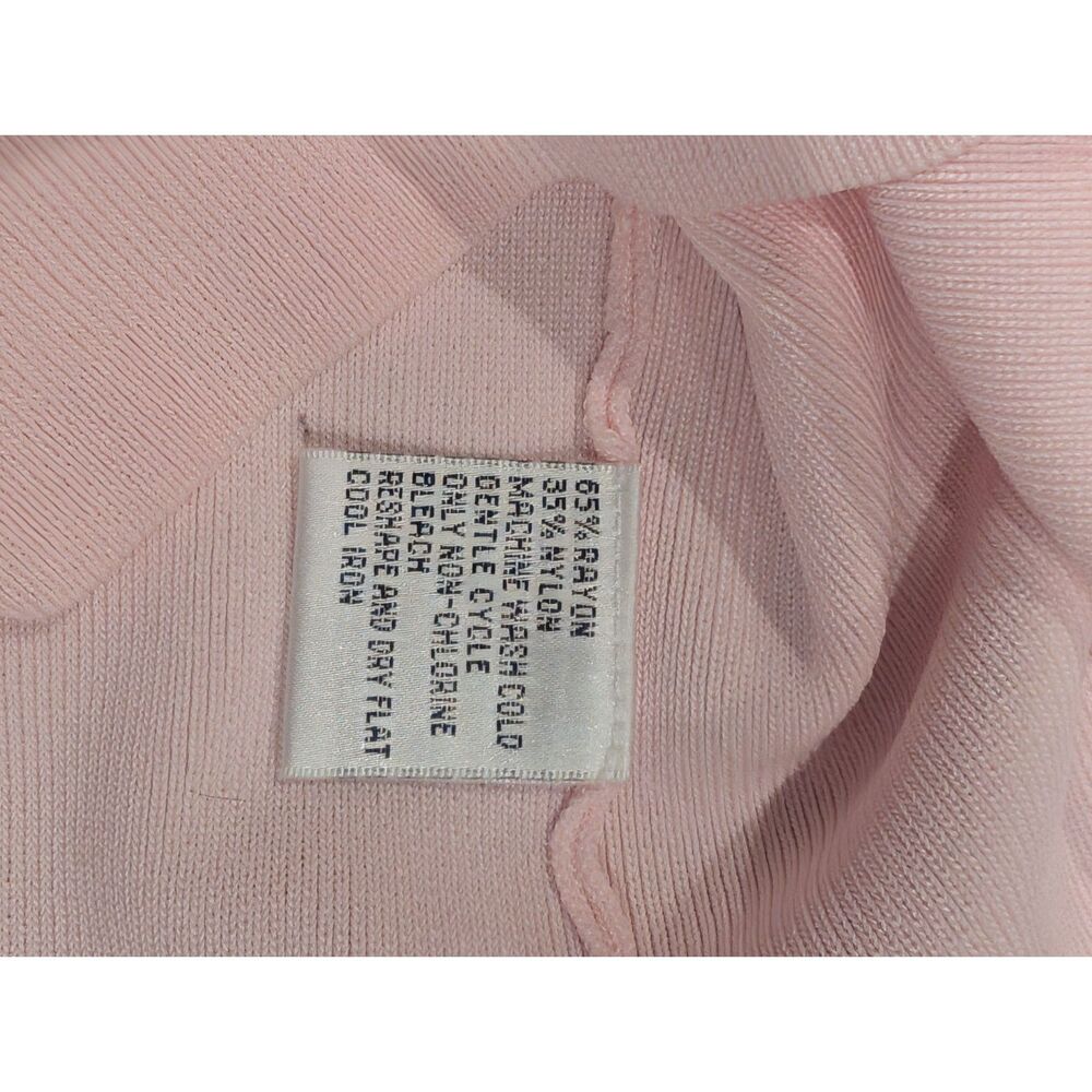 Vintage Talbots Petites Square Neck Knit Top M Pink Short Sleeve Y2K 90s